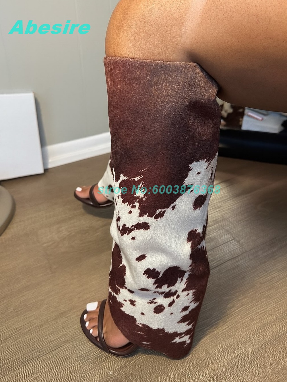 Women Shoes Boots - Sepatu Boots Sandal Suede Motif Sapi