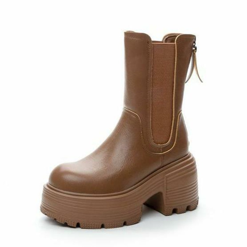 Women'S Shoes High Arch Support - Sepatu Bot Chelsea Kulit Asli ROME