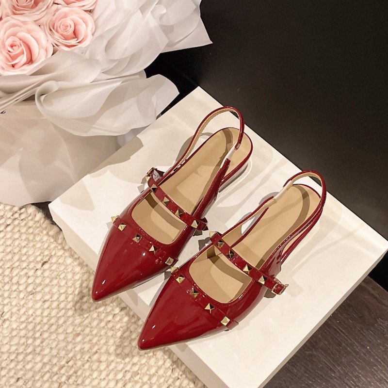 Women Shoes Wedges - Sandal Hak Tinggi Gaya Prancis Terbaru