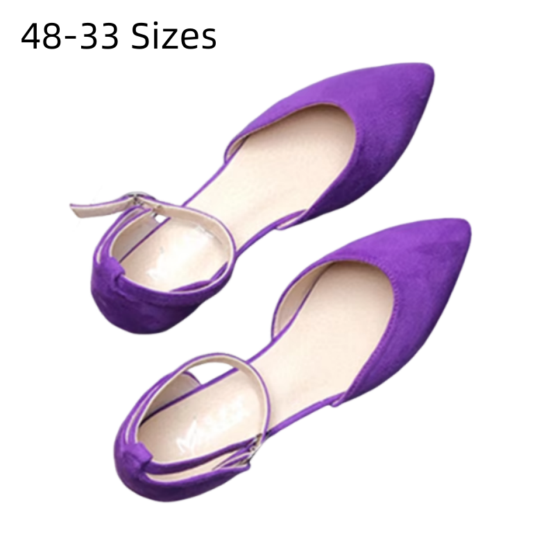Women'S Shoes X Wide - Sandal Kulit Wanita Flock Nubuck Bertabur