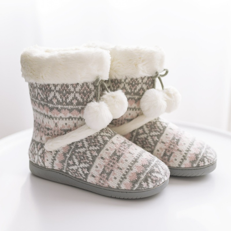 Women Shoes Boots - Sepatu Bot Sandal Bulu untuk Wanita