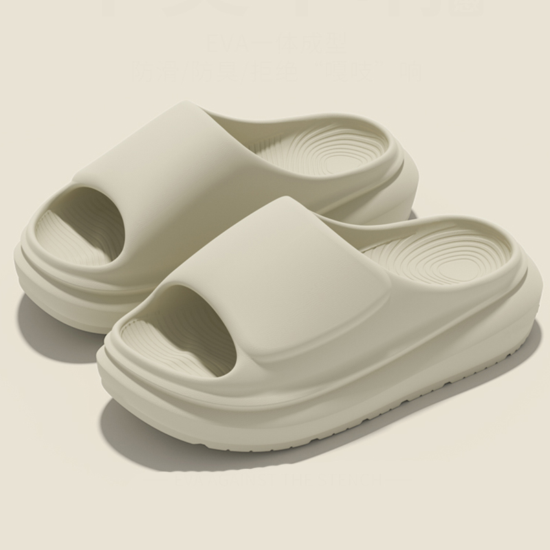 Women Shoes Wedges - Sandal Wanita Warna Solid Alas Tebal