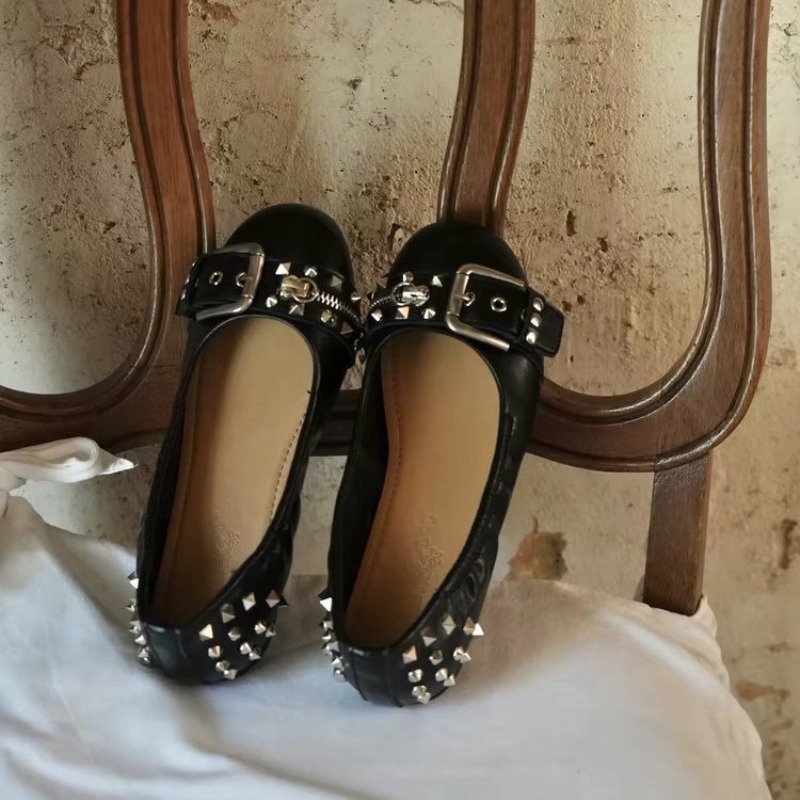 Women Shoes Wedges - Sepatu Wanita Kulit Model Mary Jane