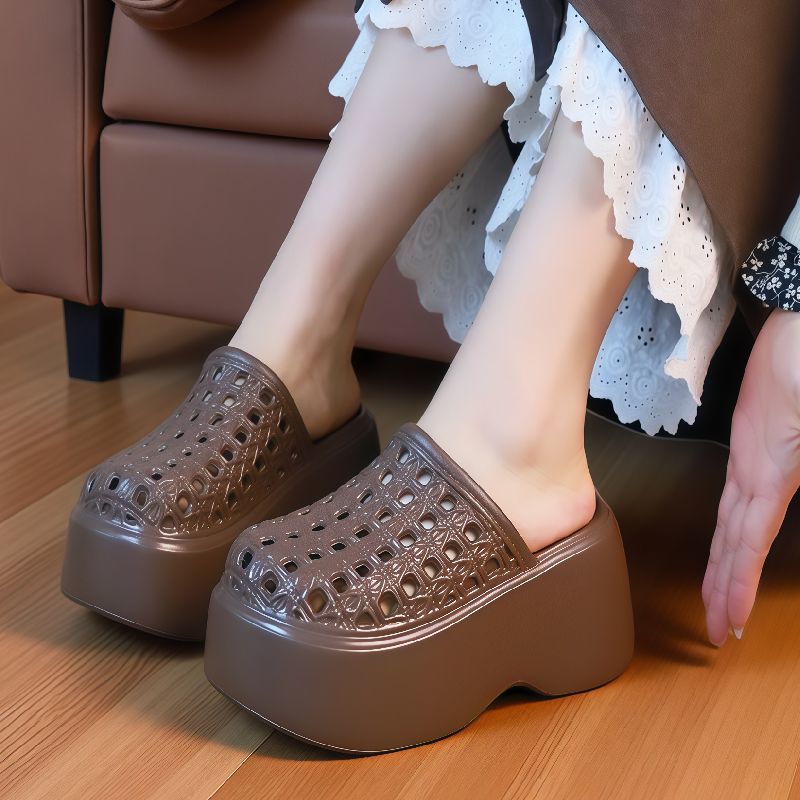 Women Shoes Wedges - Sandal EVA Hak Tinggi Model Cut-Out