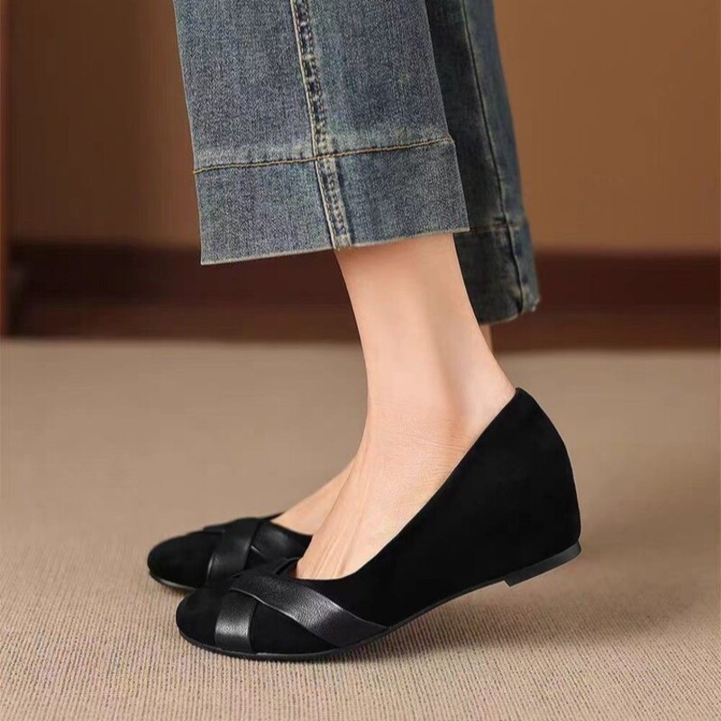 Sepatu Loafer Kulit Wanita Bar - Women Shoes Wedges ulasan dan harga