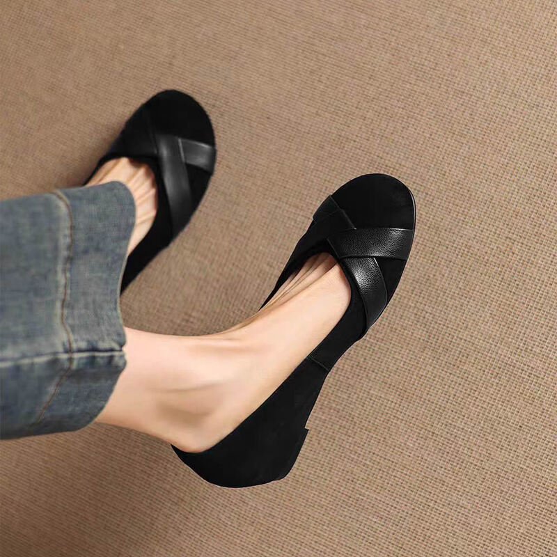 Sepatu Loafer Kulit Wanita Bar - Women Shoes Wedges ulasan dan harga