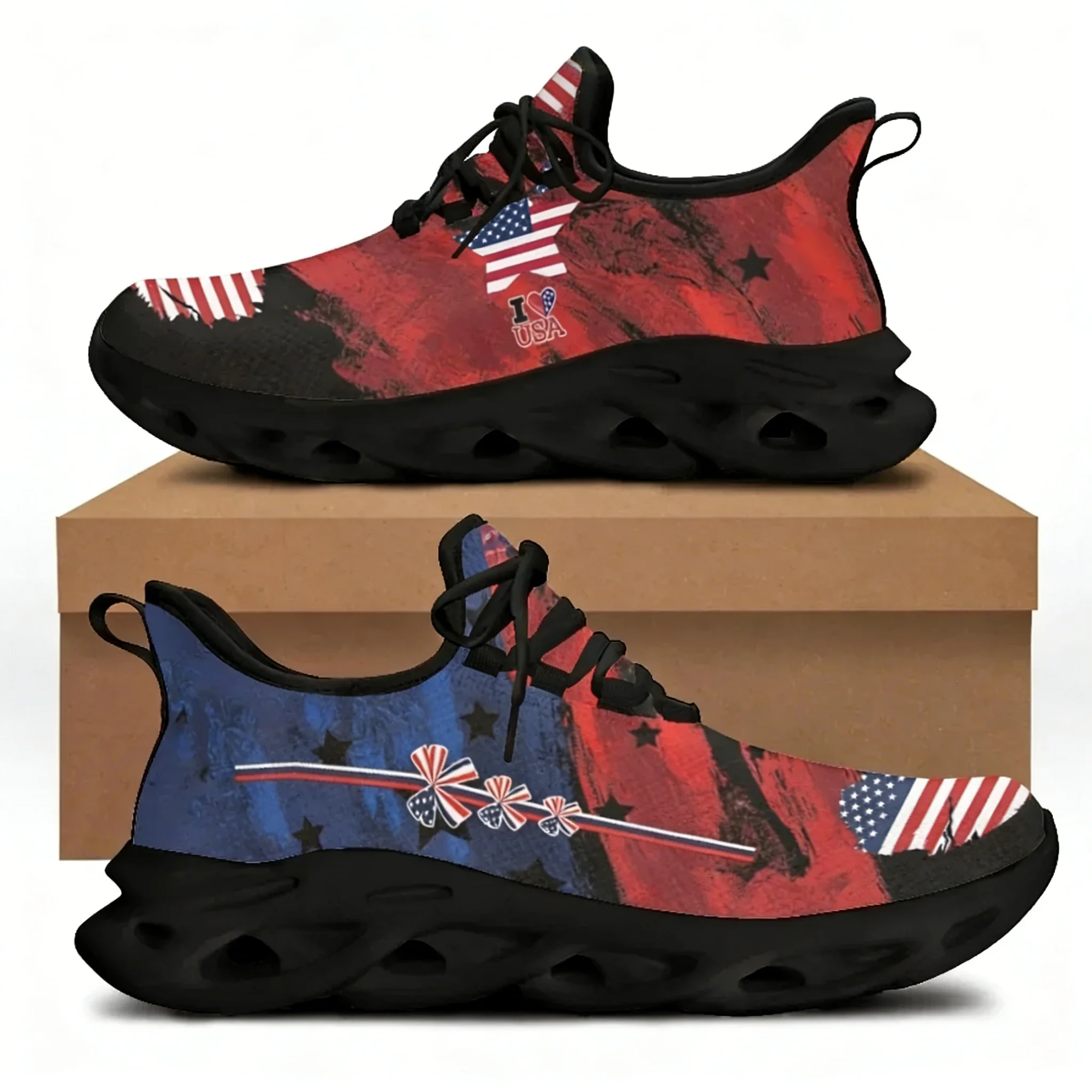 7.4 Sepatu Flat Motif Bendera  - Women'S Shoes Liberty ulasan dan harga