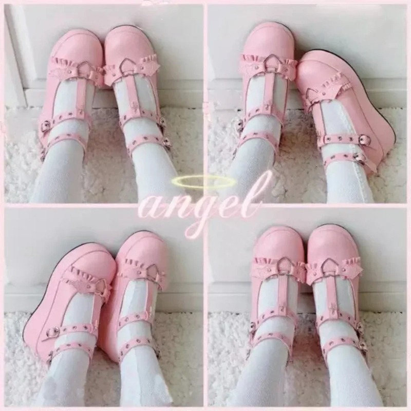 Sepatu Mary Janes Wedges Gespe - Women Shoes Wedges ulasan dan harga