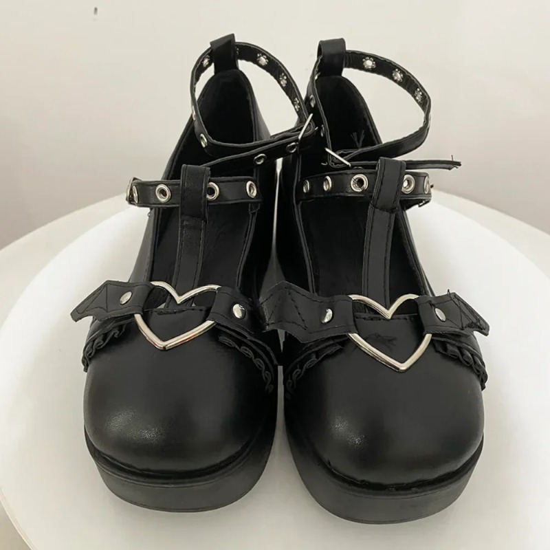 Sepatu Mary Janes Wedges Gespe - Women Shoes Wedges ulasan dan harga