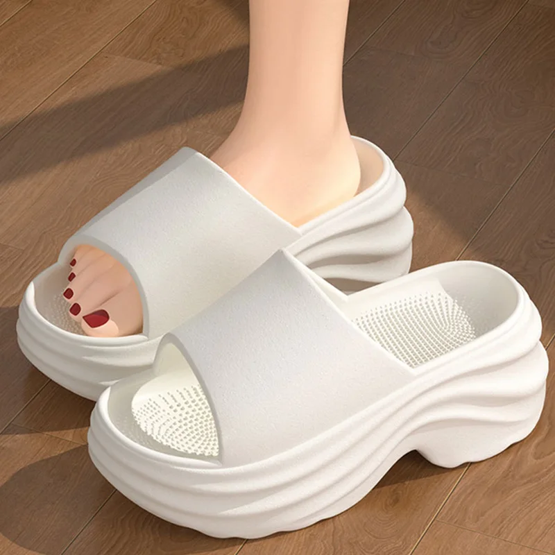 Sandal Eva Warna Solid Alas Te - Women Shoes Wedges ulasan dan harga