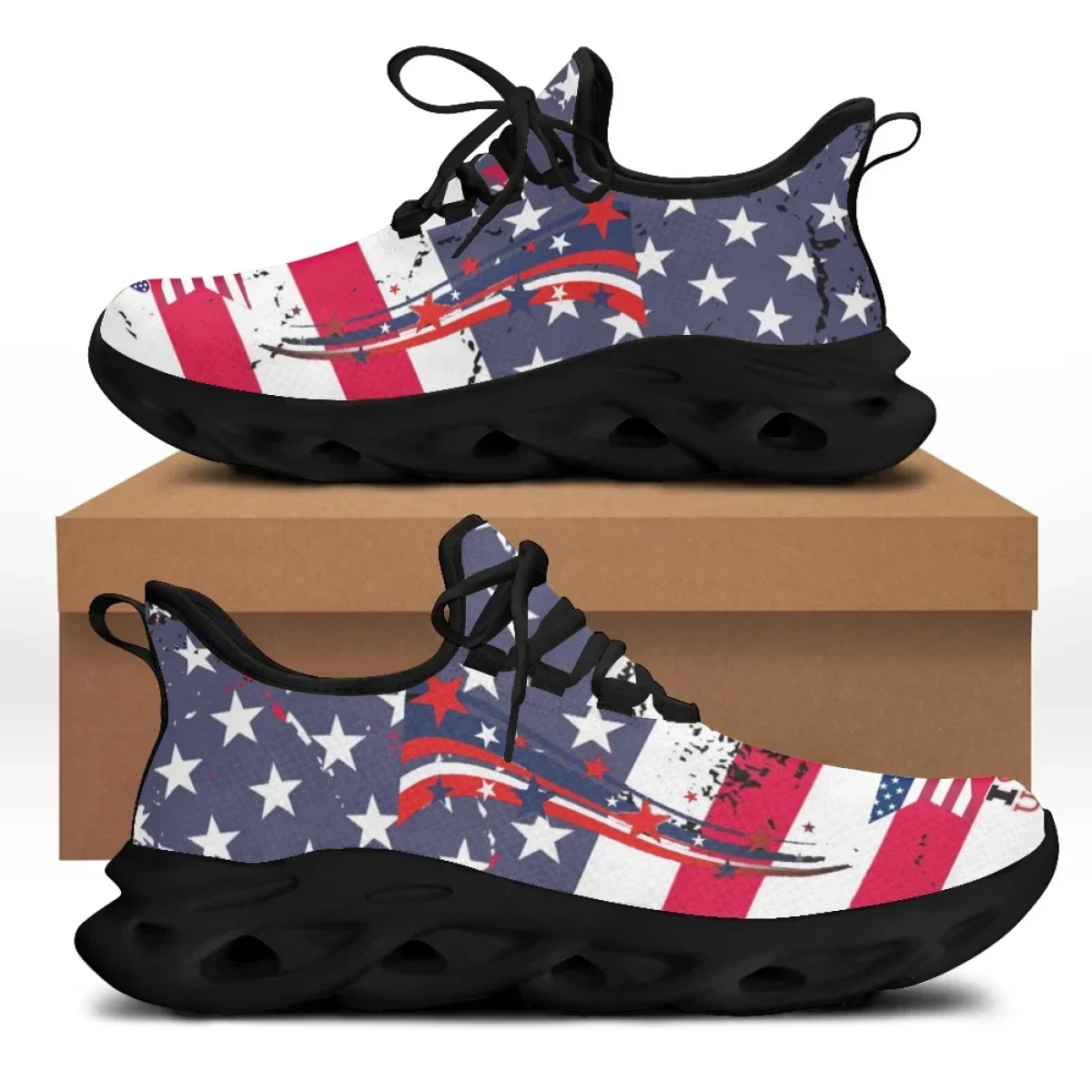 7.4 Sepatu Datar Motif Bendera - Women'S Shoes Liberty ulasan dan harga