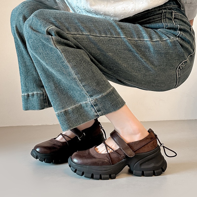 Sepatu Mary Jane Balet Retro B - Women Shoes Wedges ulasan dan harga