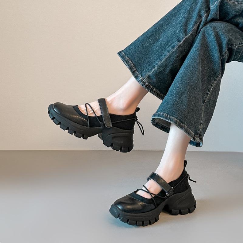 Sepatu Mary Jane Balet Retro B - Women Shoes Wedges ulasan dan harga