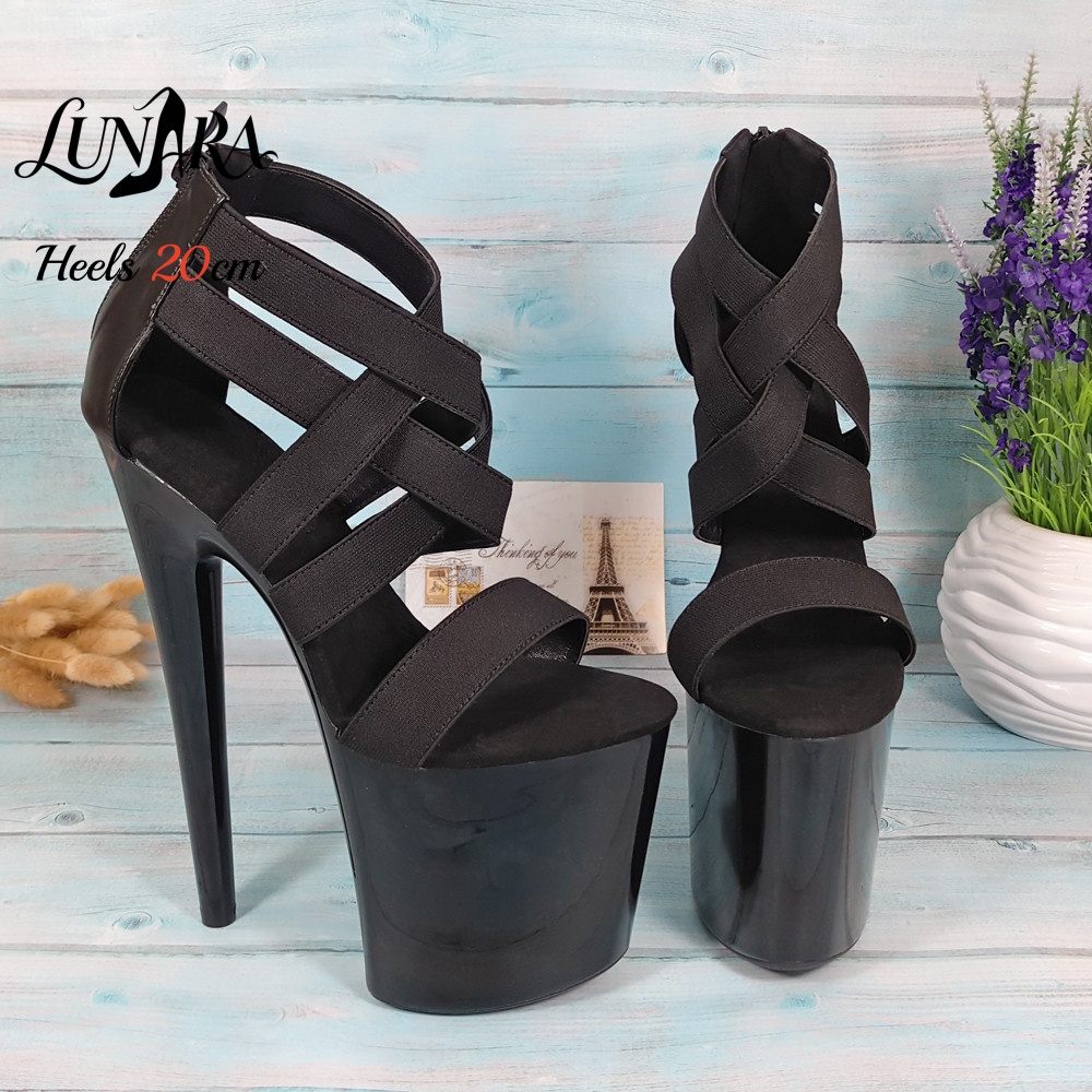 Sandal Stiletto Platform Wanit - Strappy Heeled Sandals ulasan dan harga