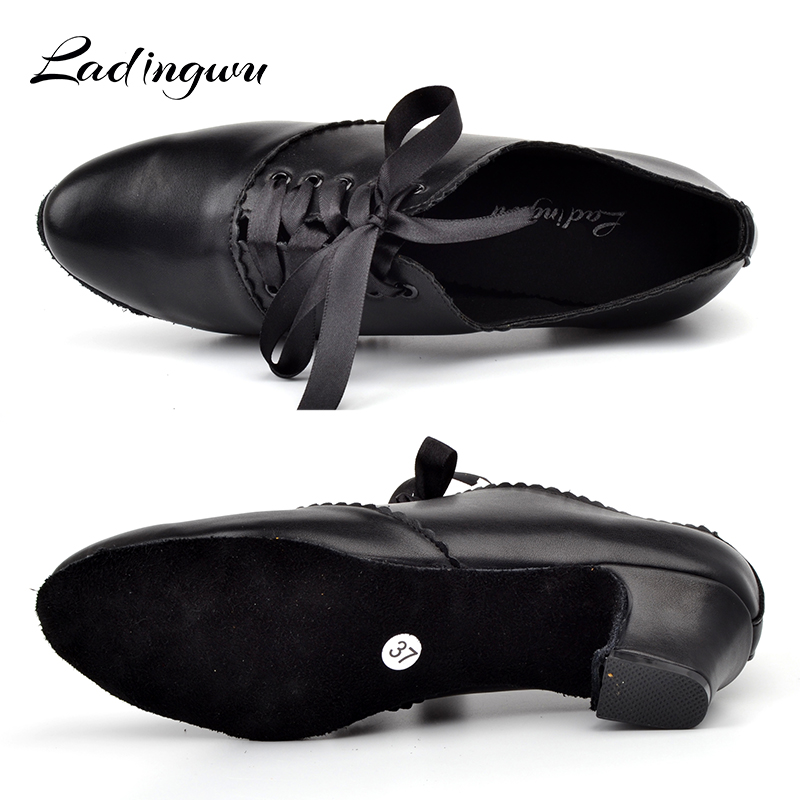 Ladingwu Hitam Wanita Tari Lat - Women'S Shoes Z ulasan dan harga
