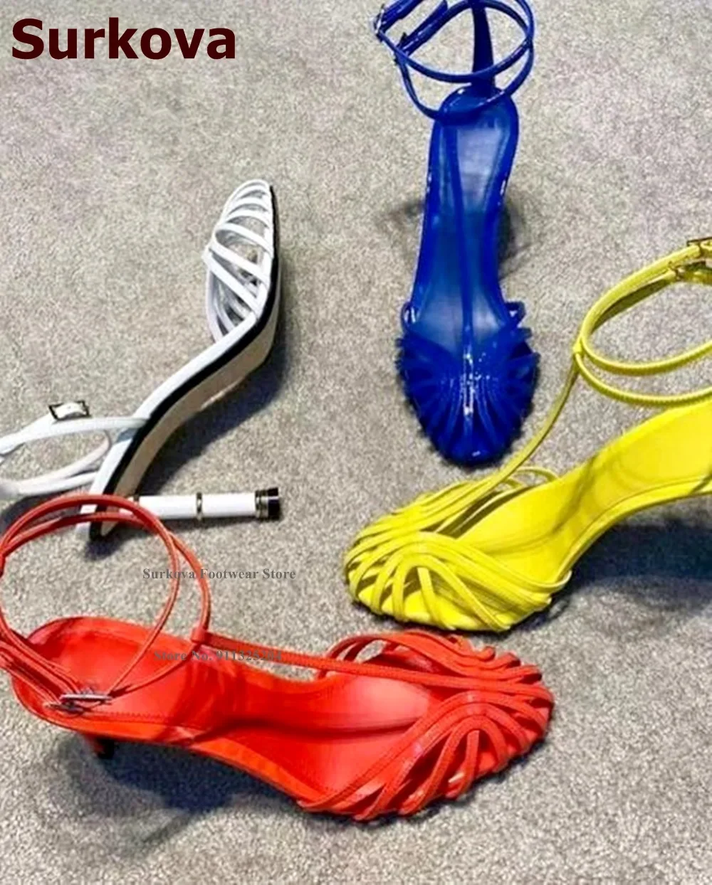 Surkova Sandal Hak Tinggi Bert - Strappy Heeled Sandals ulasan dan harga