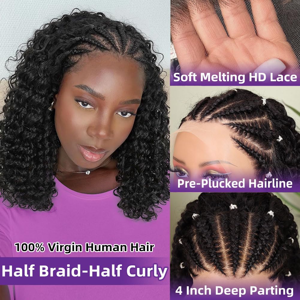 Wig Bob Cornrow Braid Rambut M - Women'S Shoes Bobs ulasan dan harga