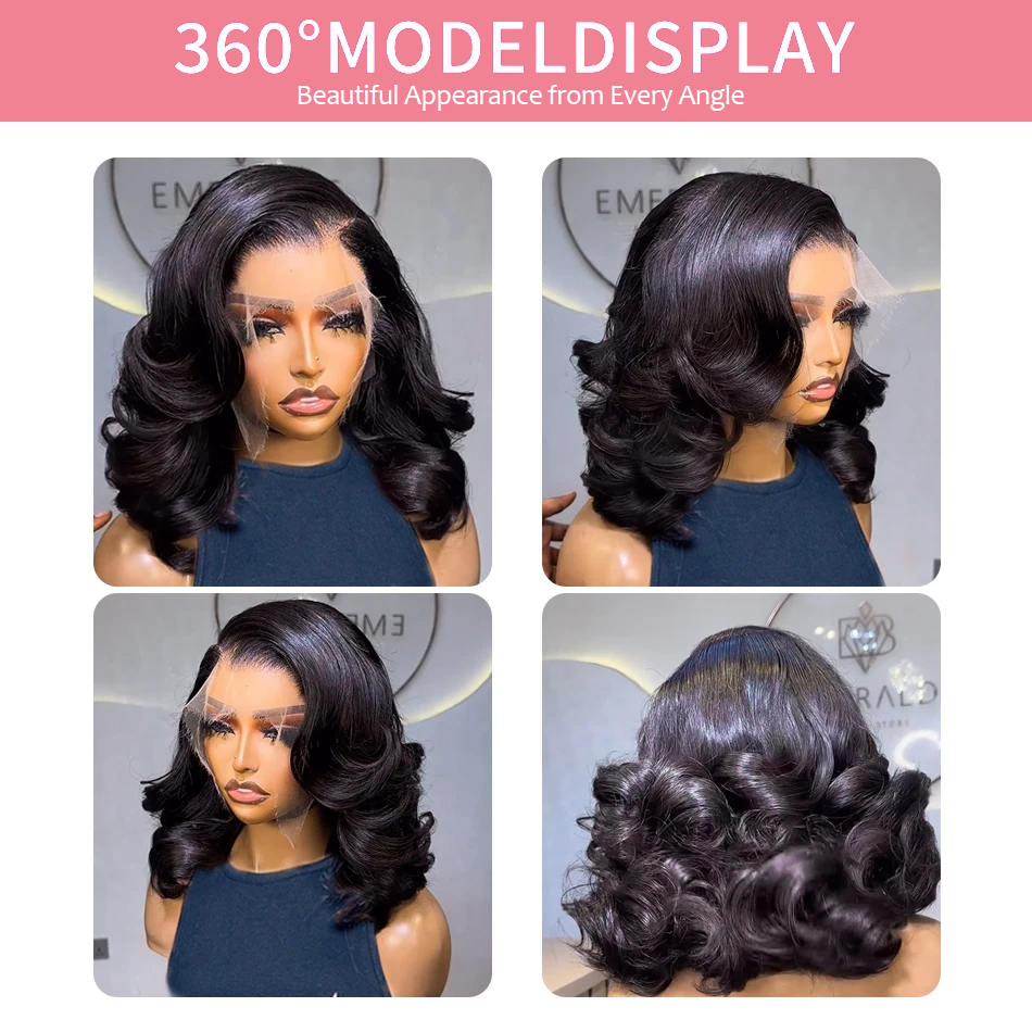 Wig Rambut Asli Body Wave 13x4 - Women'S Shoes Bobs ulasan dan harga