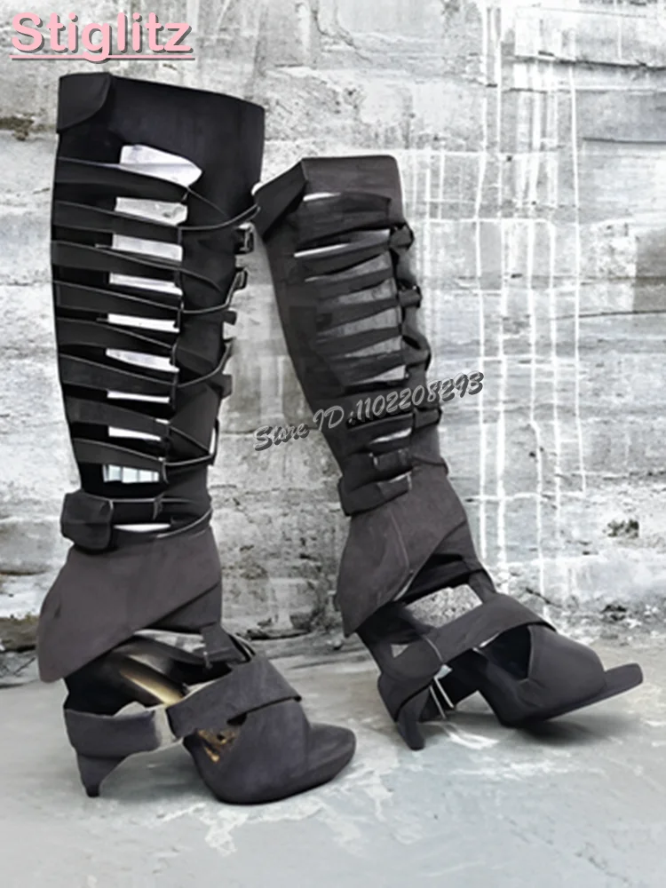 Sandal Romawi Retro dengan Tal - Strappy Heeled Sandals ulasan dan harga