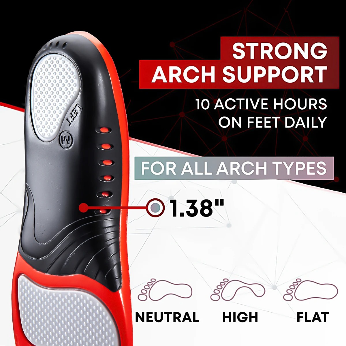 Sol Sepatu Penyangga Lengkung  - Women'S Shoes High Arch Support ulasan dan harga