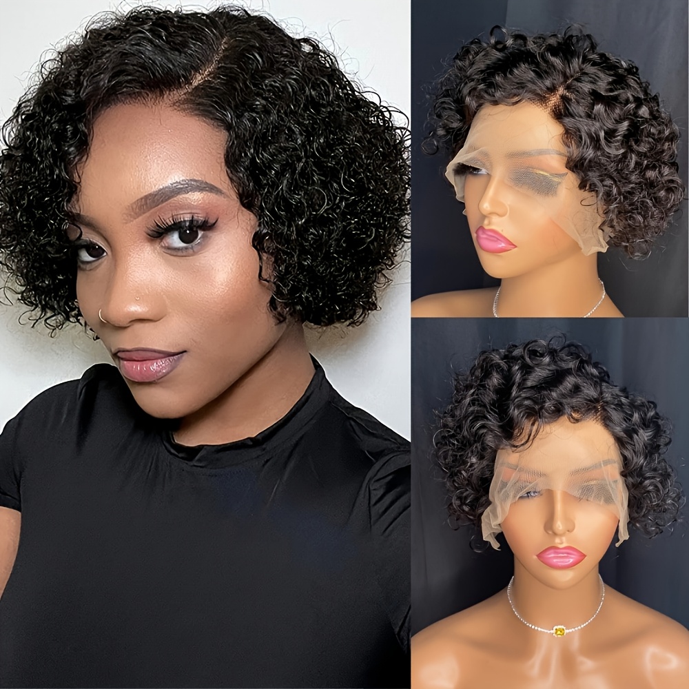 Wig Pixie Cut Keriting Pendek  - Women'S Shoes Bobs ulasan dan harga