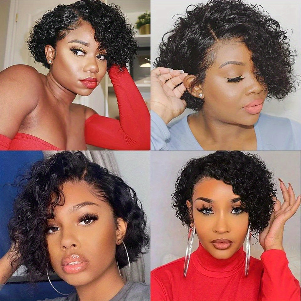 Wig Pixie Cut Keriting Pendek  - Women'S Shoes Bobs ulasan dan harga